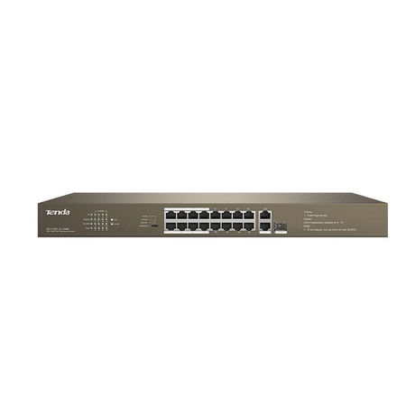 Tenda Switch 16 PoE 10/100 250W Rack