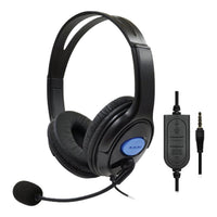 Wireless BT Controller & Wired Headset Bundle PS4 - Black - 2