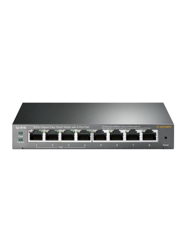 TP-Link 8-port Gigabit Easy Smart PoE Switch | TL-SG108PE