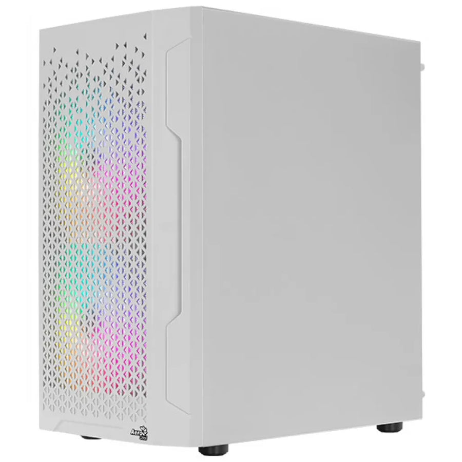 Aerocool Trinity Mini Tower Micro-ATX Mini-ITX PC Case White 3 RGB Fans 240mm Radiator