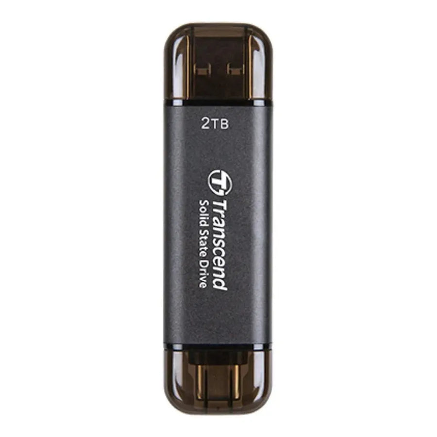 Transcend ESD310C 128GB Portable SSD USB 3.2 Gen 2 Type-A Type-C 1050MB/s Read