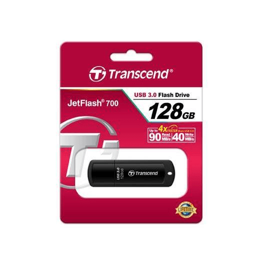 TRANSCEND 128GB JETFLASH 700 USB 3.1 GEN 1 (USB 5Gbps) FLASH DRIVE