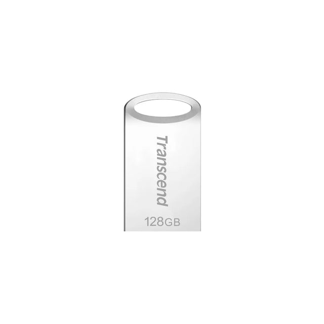 Transcend JetFlash 710 128GB USB 3.2 Gen 1 Flash Drive Capless Silver