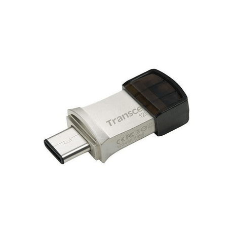 Transcend 128GB Jetflash 890 USB-C & USB 3.1 Otg Flash Drive - Silver