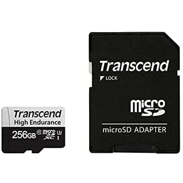 Transcend 350V 256GB MicroSDXC Class 10 UHS-I U3 95MB/s Read with SD Adapter