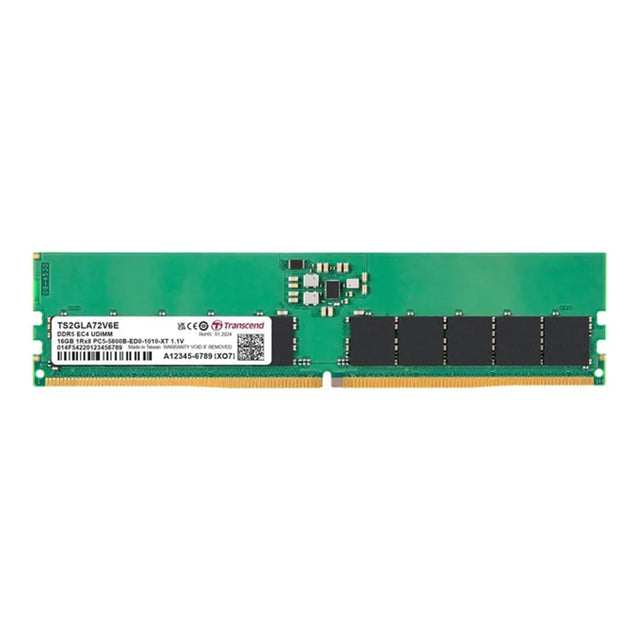 Transcend 16GB DDR5-5600 ECC DIMM Server Memory 1Rx8 CL46