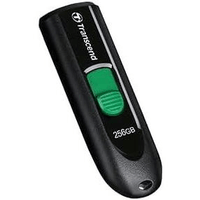 Transcend 64GB JF790 USB C (5GPBS) Capless Flash Drive - Black and Green