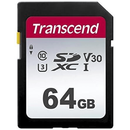 TRANSCEND 300S 64GB UHS-I CLASS 10 U1 V10 SDXC CARD -3D NAND