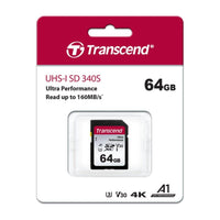 Transcend 340S 64GB SDXC UHS-I U3 V30 A1 SD Card 160/50 MB/s - Image 3
