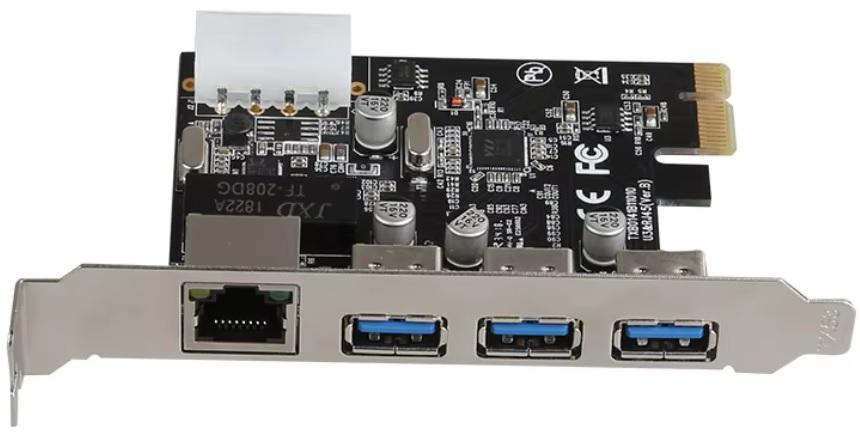 PCI-E 3 X USB3 + RJ45 Card