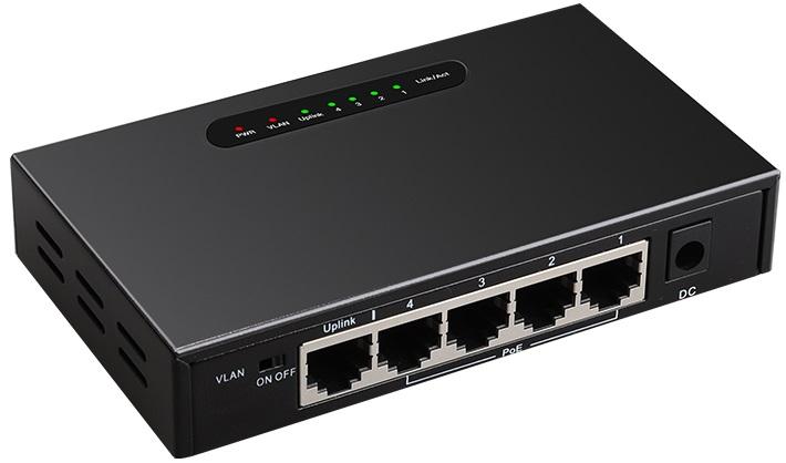 4+1 Gigabit PoE Switch