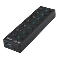 Mecer USB 3.1/ 7 PORT EXTERNAL HUB 5Gbps w/Adapter 5V_2A.
