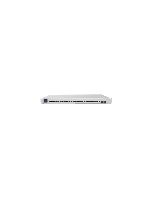 UBIQUITI Enterprise 24 PoE; (12) 2.5 GbE, (12) GbE; all PoE+ ports; (2) 10G SFP+ ports; 400W total PoE