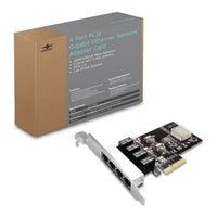 Vantec 4-Port PCIe Gigabit Ethernet Network Adapter Card Intel Chipset x4 PCIe 9K Jumbo Frame - Image 4