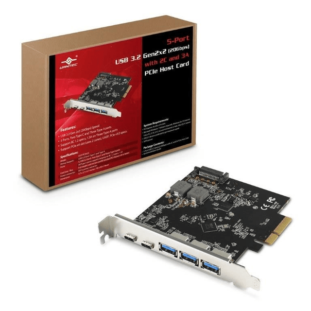 Vantec UGT-PC3A2C USB 3.2 PCIe card