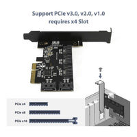 Vantec 5-Port SATA 6Gbps PCIe x4 Internal Expansion Card Plug and Play Windows Linux - Image 3