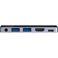 ATEN Dock; USB-C 5-in-1 Travel Dock with Power Pass-Through - 1 x audio port; 2 x USB Type-A ports; 1 x HDMI; 1 x USB-C