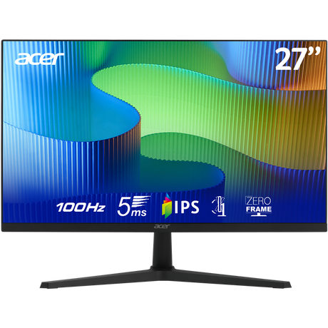 Acer 27" FHD Monitor Round Stand FHD 5ms 100Hz IPS Monitor, Consumer (1920 x 1080) Inputs: HDMI