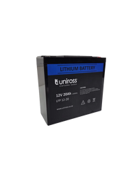 Uniross 12.8V 20Ah (256Wh) LiFEPO4 battery UR-BAT-LiFePO4-12-20