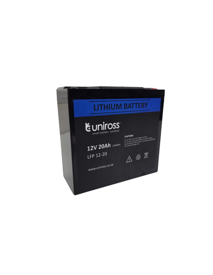 Uniross 12.8V 20Ah (256Wh) LiFEPO4 battery UR-BAT-LiFePO4-12-20