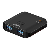Aten 2x2 USB 3.2 Gen 1 Sharing Switch 2 Computers Share 2 Peripherals 5Gbps InstaSync Push Button - Image 4