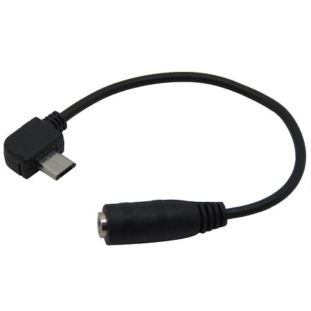 Micro USB to Right Angle Stereo (f)
