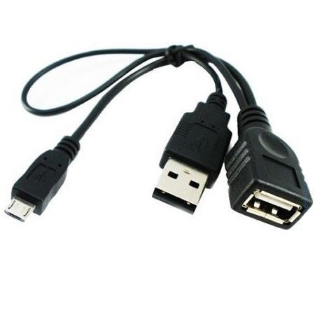 USB (M) to (F)+(m)+micro (M)