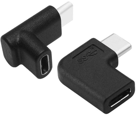 USB-C M-F 90 Degree Adapter Pair