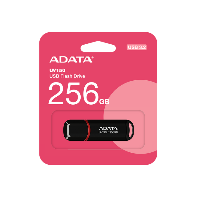 ADATA UV150 USB 3.2 256GB SNAP CAP BLACK