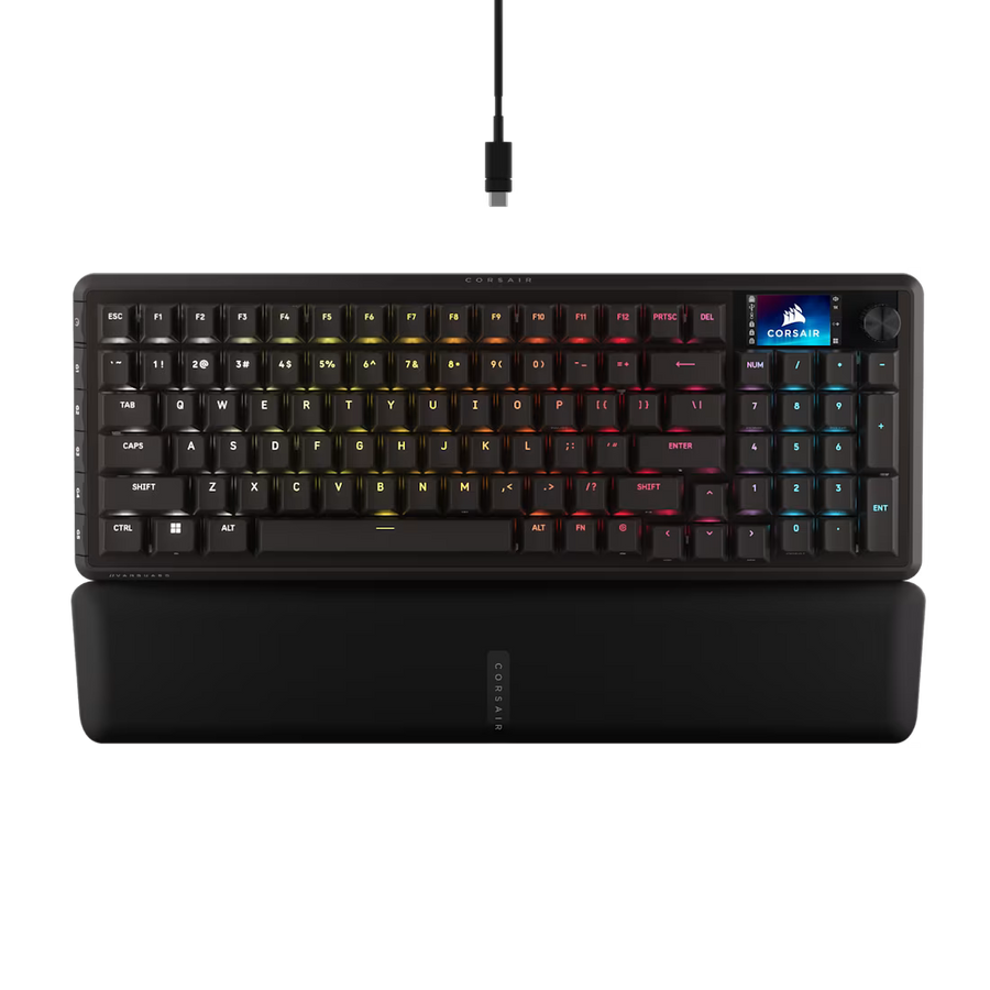 Corsair VANGUARD 96 Wired Mechanical Gaming Keyboard MLX Fusion Switches 8000Hz 96% Layout Black
