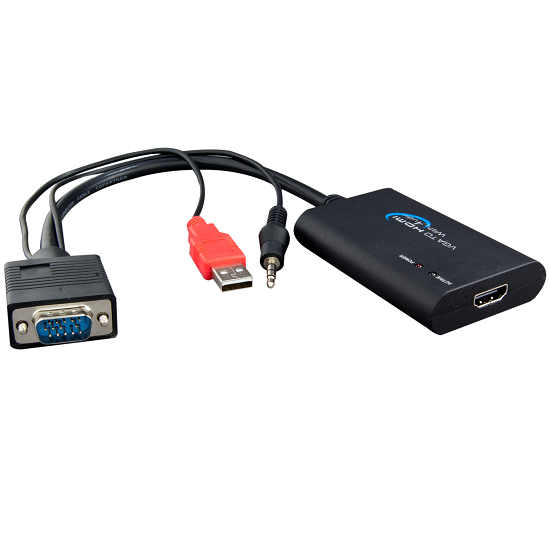 Male VGA to Female HDMI Male USB + Audio