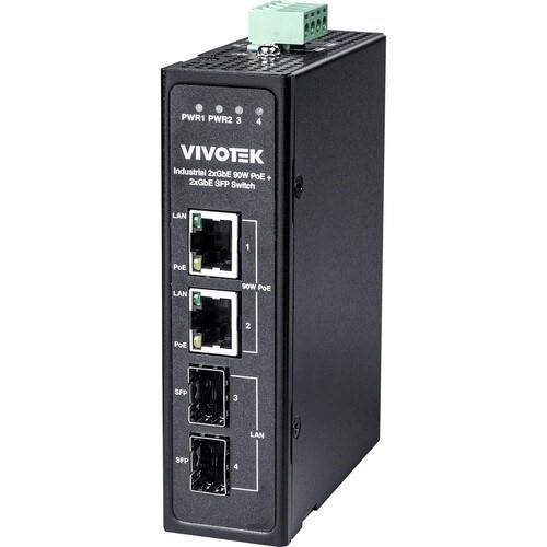Industrial 2 x 90W bt PoE + 2 x SFP Switch