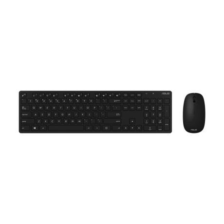 ASUS W5000 Wireless Keyboard & Mouse, Wireless 2.4 GHz band, Grey