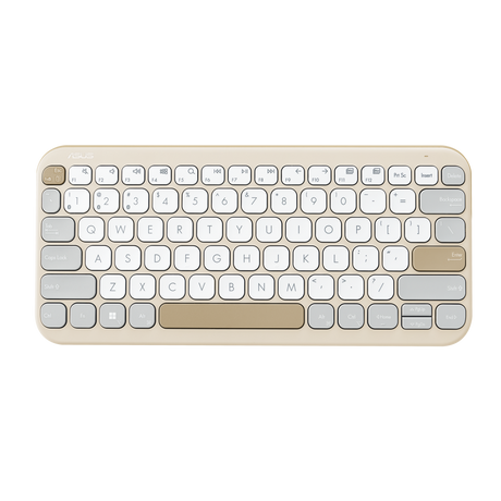 ASUS Marshmallow Keyboard KW100, Bluetooth 5.0, Green Tea Latte, Compact