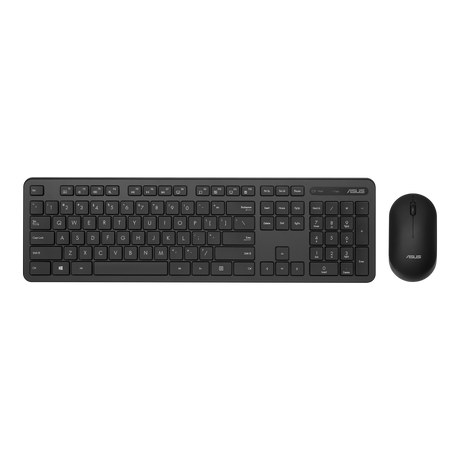 ASUS Keyboard and mouse, Wireless CW100 KB and Mouse, 2.4 GHz connectivity, Black