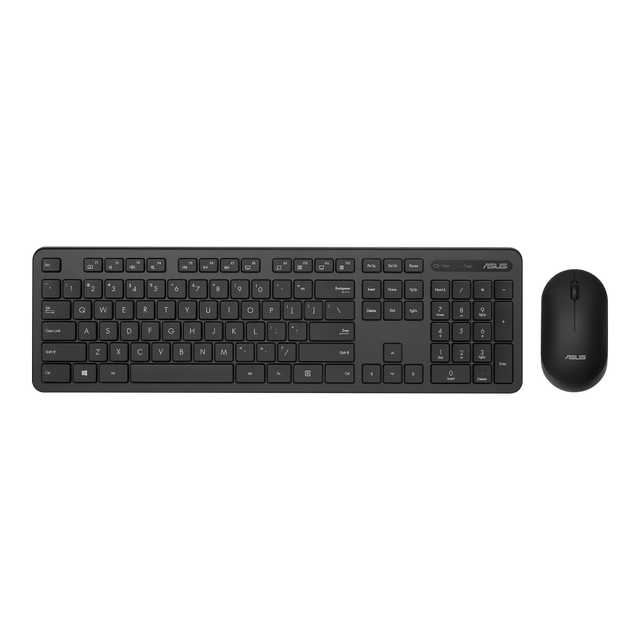 ASUS Keyboard and mouse|Wireless CW100 KB and Mouse|2.4 GHz connectivity|Black