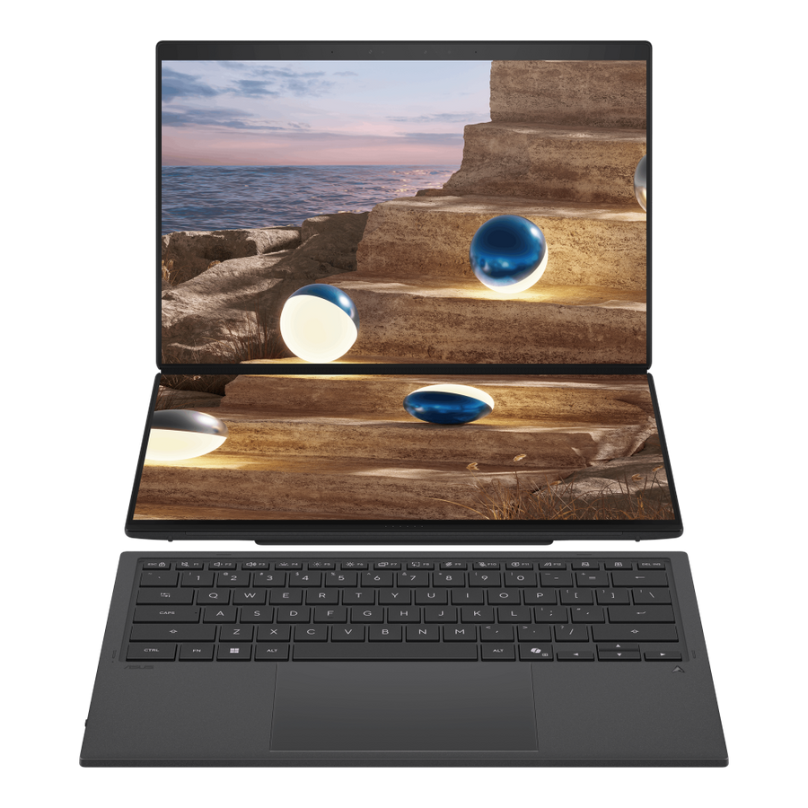 ASUS Zenbook Duo|UX8407AA-OU93210G1W|14'' OLED|TOUCH|500nits|GREY|Ultra X9-388H|LPDDR5X 32GB OB|1TB PCIE SSD|Stylus|WIN 11 HOME