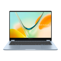ASUS VIVOBOOK S14 FLIP|TP5408QA-OQ16512BL0X|14'' OLED WUXGA|BLUE|300NITS|TCH|SNAPDRAGON X1 26|16GB DDR5 OB|512GB SSD|STYLUS|WINP