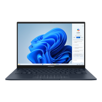 ASUS ZENBOOK 14|UX3405CA-OU93210BL1X|14'' 3K OLED|TCH|500NITS|BLUE|Ultra 9-285H|LPDDR5X 32GB OB|1TB PCIE SSD|SLEEVE|WIN11 PRO