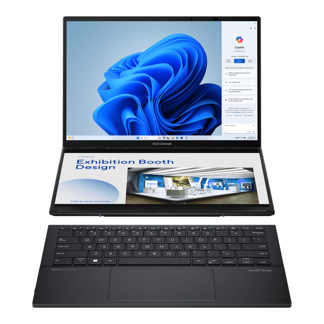ASUS Zenbook Duo|UX8406CA-0U91610G2W|14'' OLED|TOUCH|500NITS|GREY|Ultra 9-285H|LPDDR5X 16GB OB|1TB PCIE SSD|STYLUS|BACKPACK|WINH