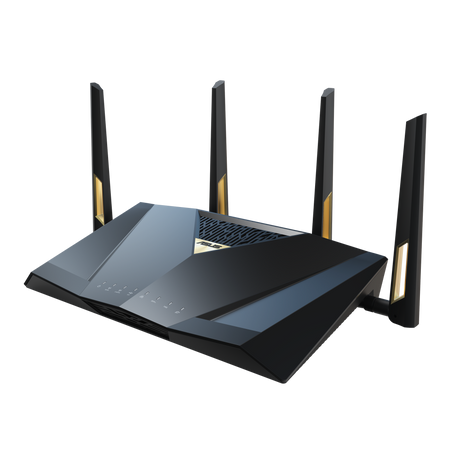 ASUS ROUTER, 1376Mbps+5764Mbps, 2.4GHz 4x4, 5GHz 4x4, 1x10Gbps WAN, LAN, 1x10Gbps SFP, 4xRJ45