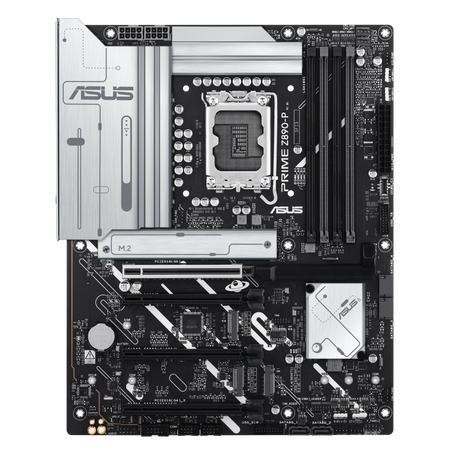 ASUS Motherboard, ATX, LGA1851, DDR5, 4xDIMM, Max.256GB, 1xDP, 1xHDMI, 1xType-C, 1xPCIe5x16(x16) - ASUS PRIME Z890-P