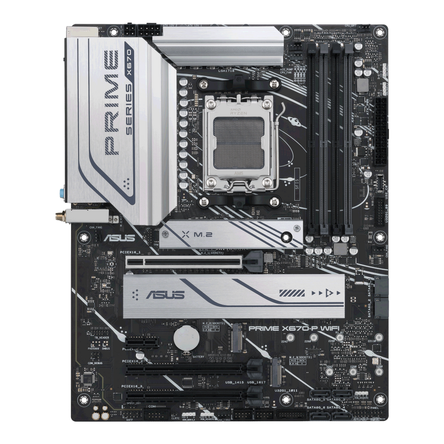 ASUS Motherboard/ATX/AM5/4xDIMM/Max. 192GB/DDR5/1xDP/1xHDMI/3xPCIe4.0x16/1xPCIe3.0x1/3xM.2/ 6xSATA/RAID/30.5 cm x 24.4 cm.
