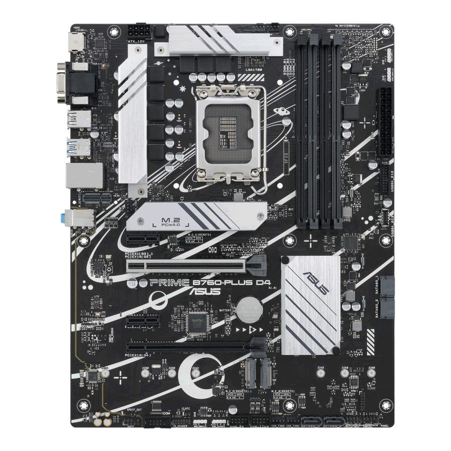 ASUS Motherboard/LGA1700/DDR4/4xDIMM/Max.128GB/1xDP/1XHDMI/ 1xVGA/1xPCIe5x16/1xPCIe4x16/2xPCIe3x1/3xM.2/4xSATA/RAID.